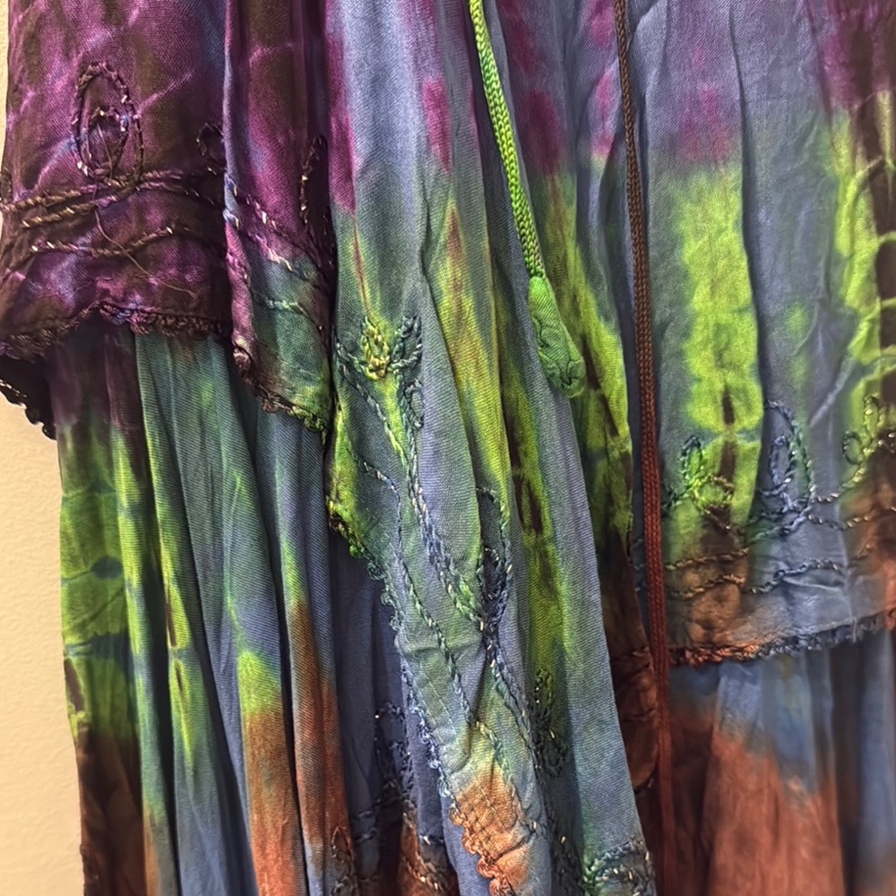 Bohemian Multicolor Sleeveless Dress - Picture 5 of 6
